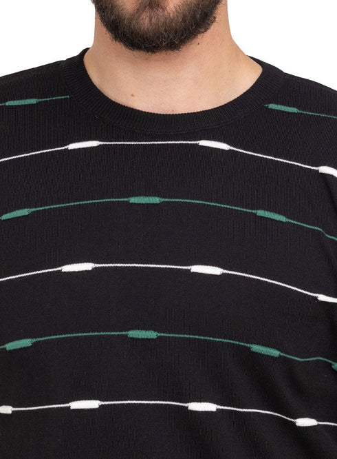 Black F - S.Knit Round T-shirt - Khotwh